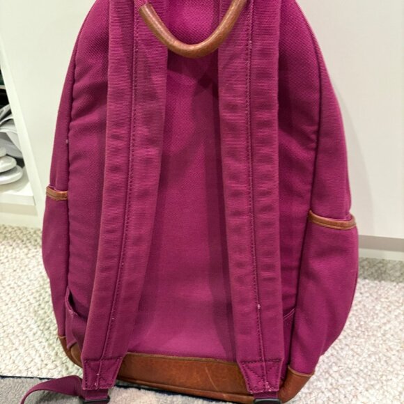 Duluth Trading Canvas and leather travel backpack - Picture 3 of 3